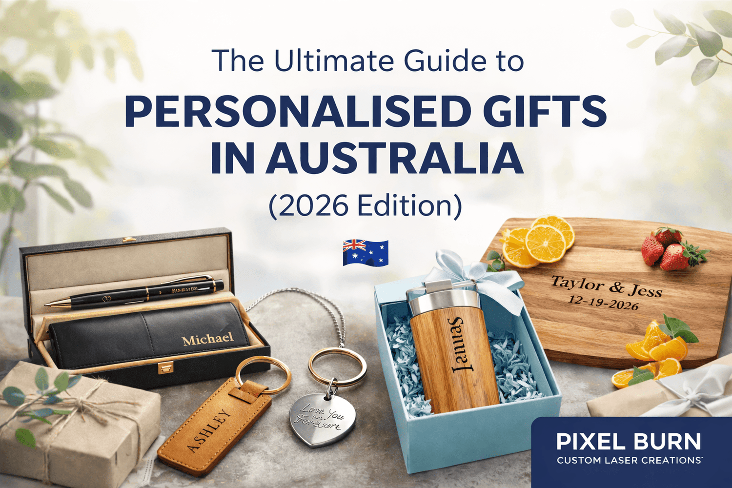 The Ultimate Guide to Personalised Gifts in Australia (2026 Edition) - Pixel Burn Custom Laser Creations