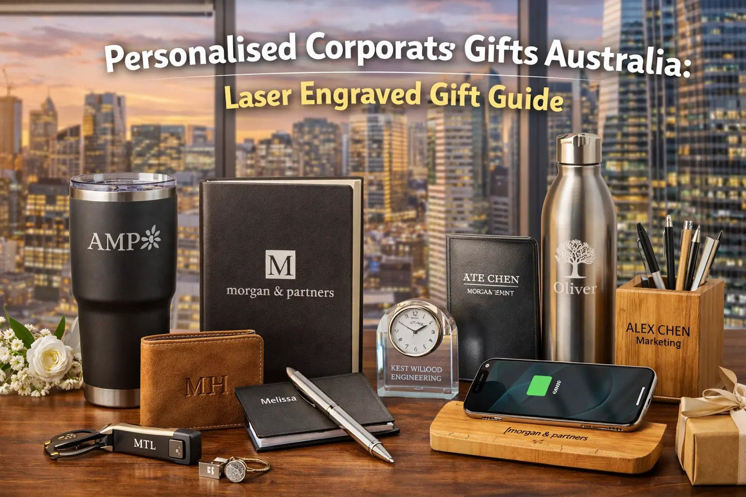 Personalised Corporate Gifts Australia: Laser Engraved Gift Guide - Pixel Burn Custom Laser Creations