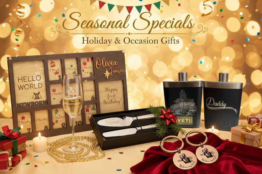 Seasonal Specials – Holiday & Occasion Gifts - Pixel Burn Custom Laser Creations 