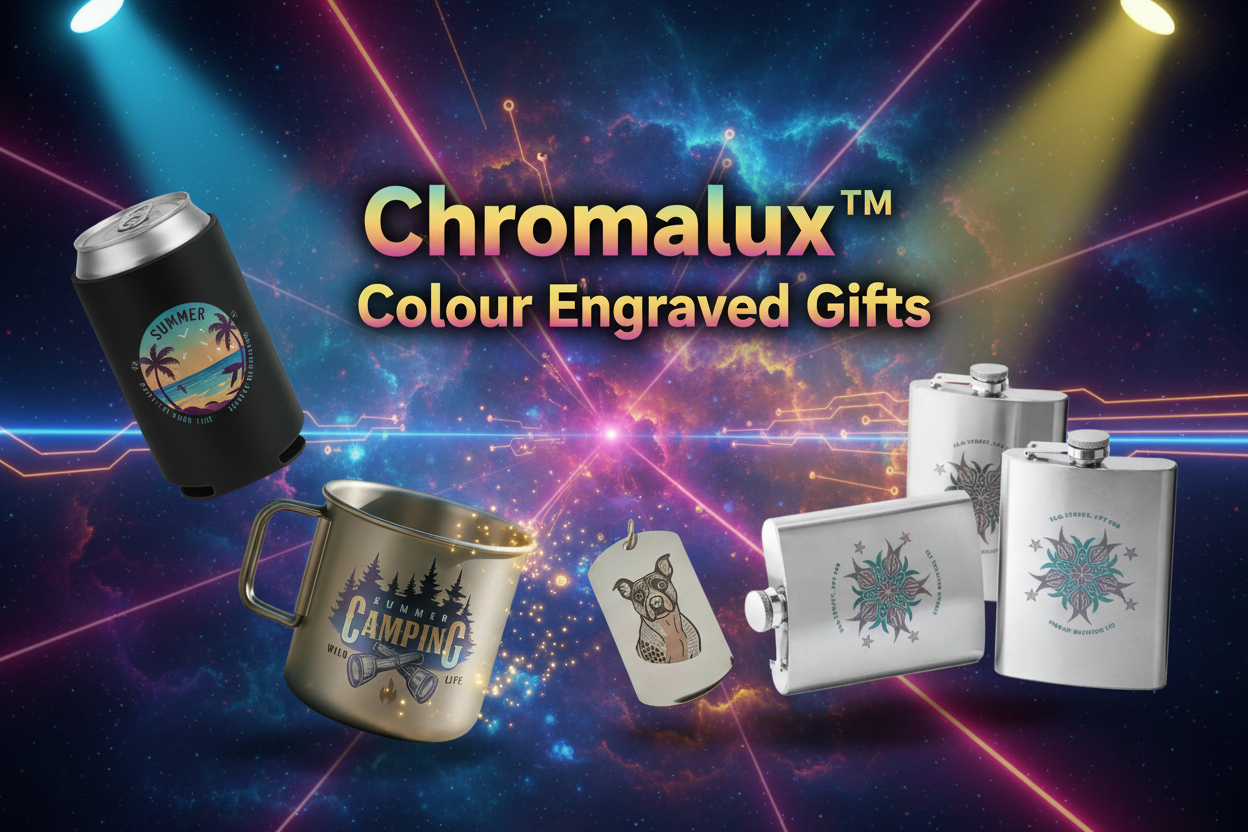 Chromalux™ Colour Engraved Gifts - Pixel Burn Custom Laser Creations 