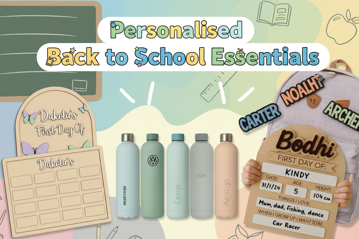 Personalised Back to School Essentials - Pixel Burn Custom Laser Creations 