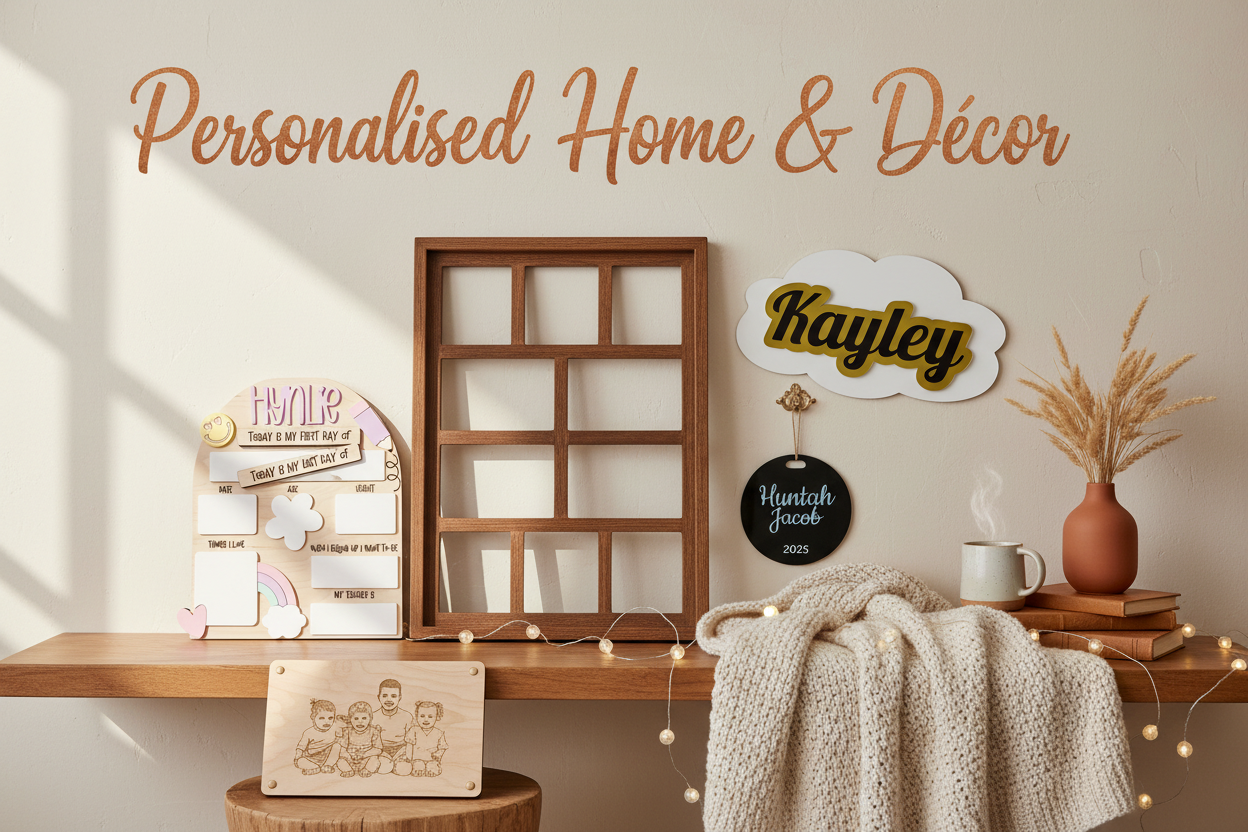 Personalised Home & Décor - Pixel Burn Custom Laser Creations 