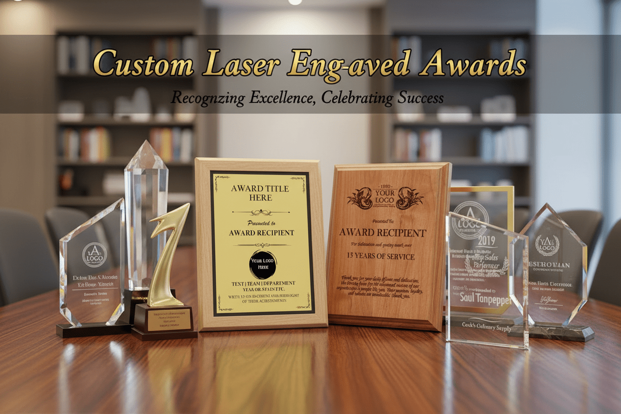 Custom Laser Engraved Awards - Pixel Burn Custom Laser Creations