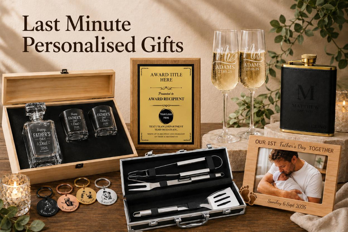 Last Minute Personalised Gifts - Pixel Burn Custom Laser Creations