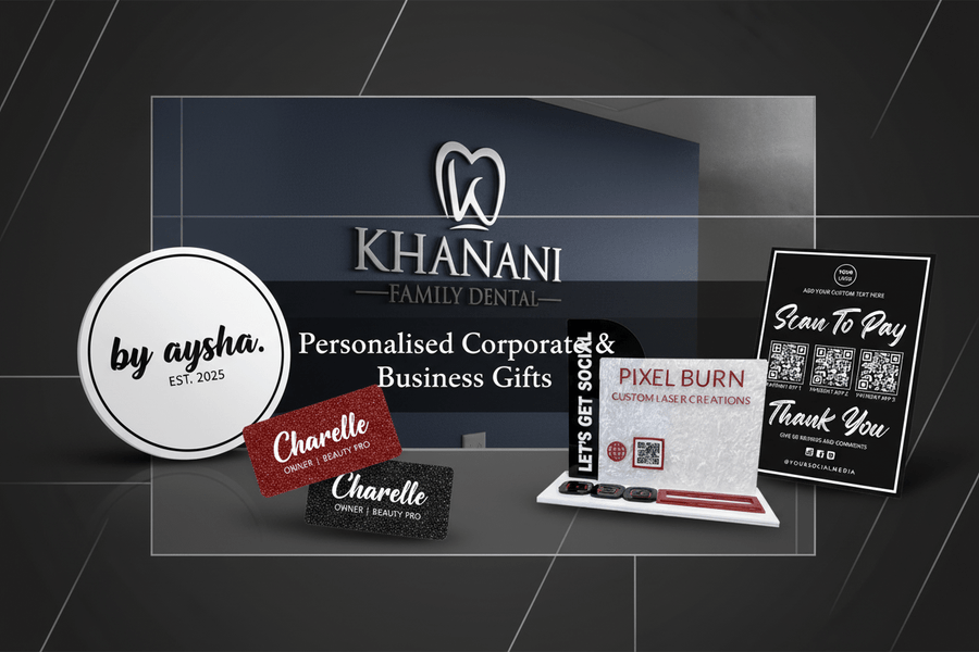 Personalised Corporate & Business Gifts - Pixel Burn Custom Laser Creations