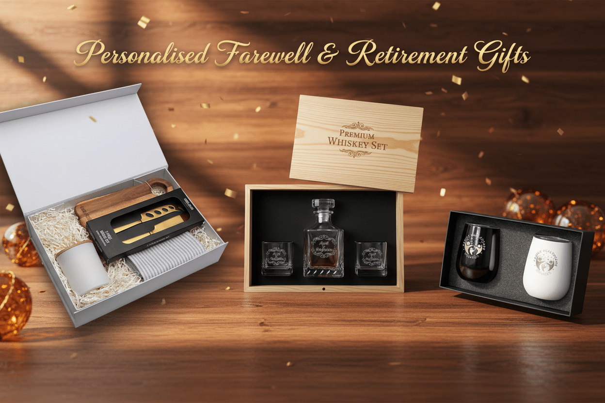 Personalised Farewell & Retirement Gifts - Pixel Burn Custom Laser Creations