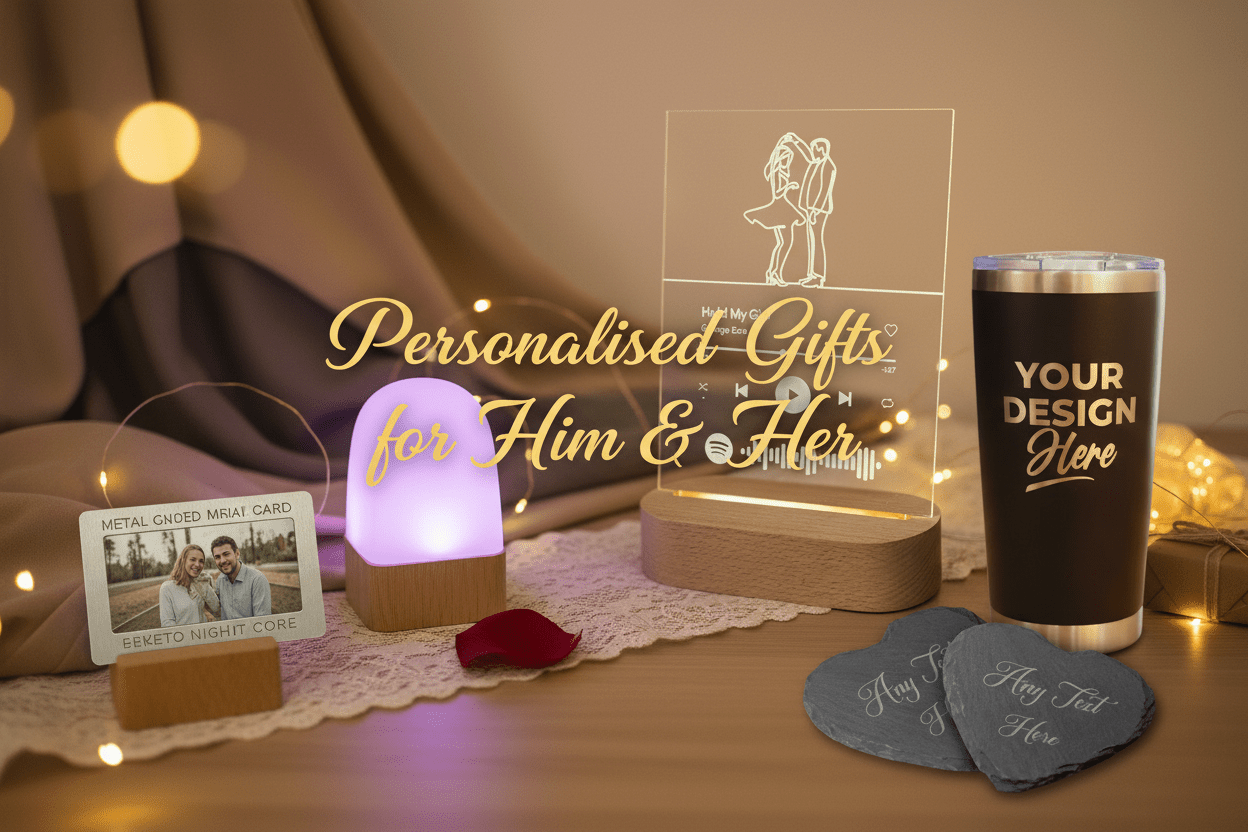 Personalised Gifts for Him & Her - Pixel Burn Custom Laser Creations