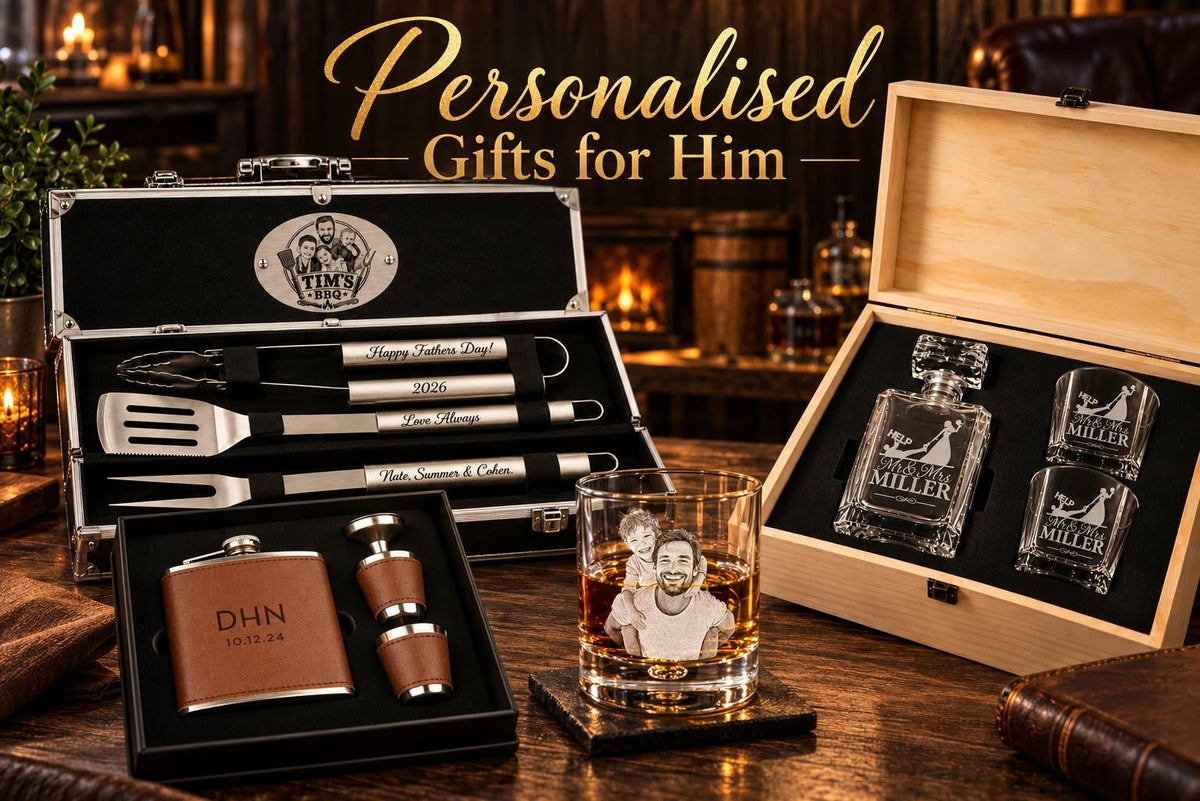 Gifts for Him - Pixel Burn Custom Laser Creations