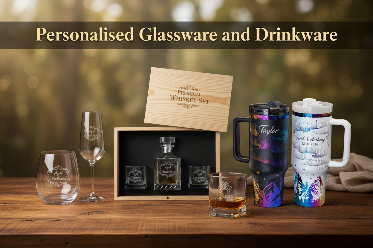 Personalised Glassware - Pixel Burn Custom Laser Creations