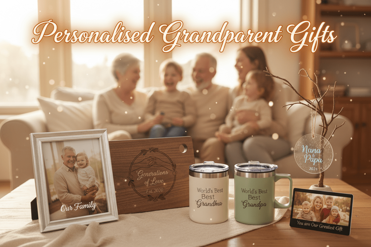 Personalised Grandparent Gifts - Pixel Burn Custom Laser Creations