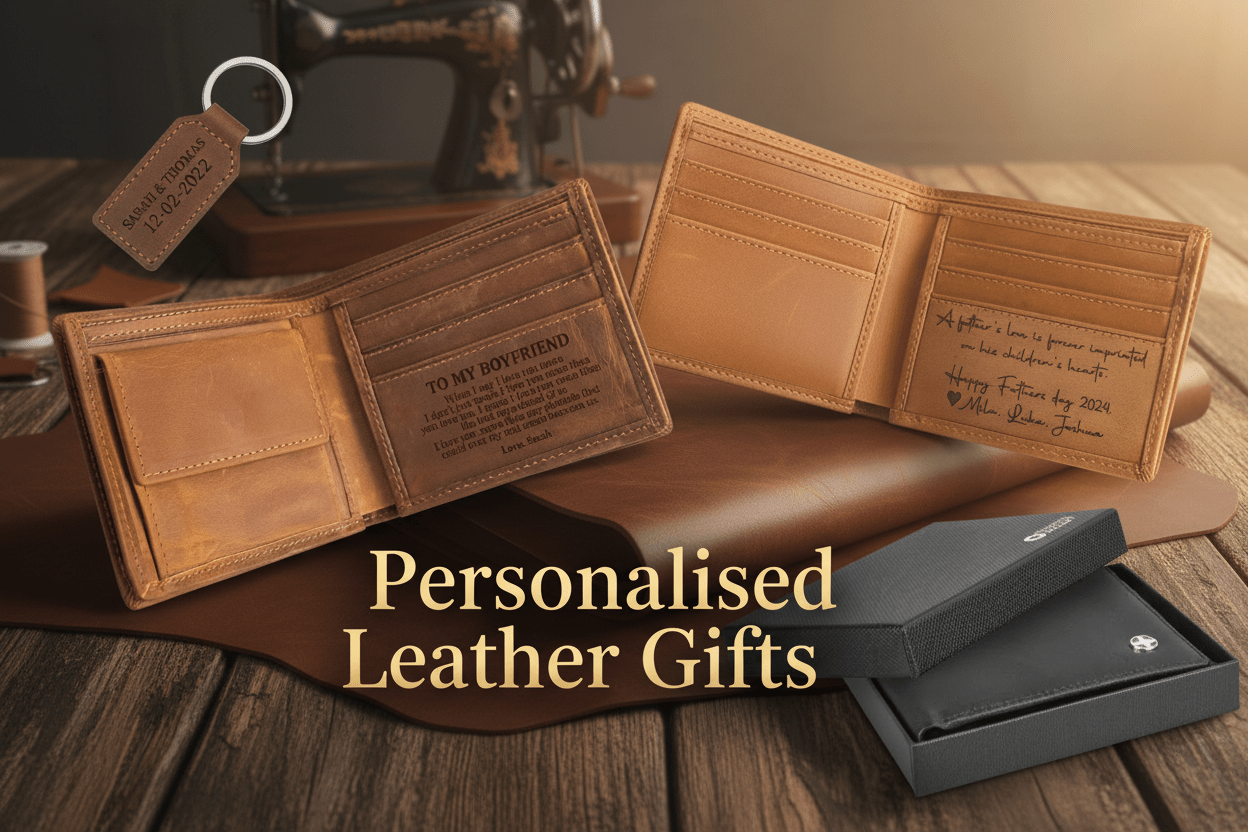 Personalised Leather Gifts - Pixel Burn Custom Laser Creations
