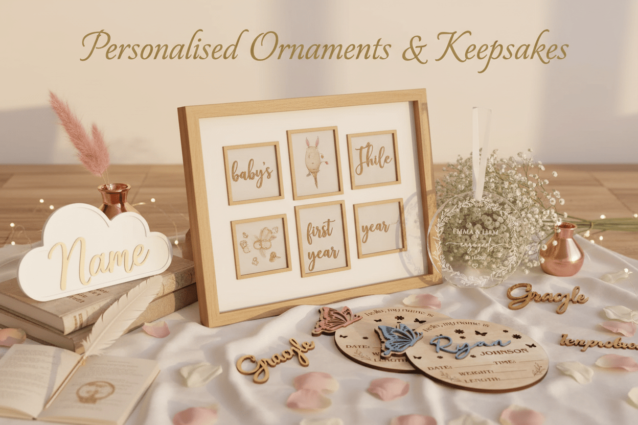 Personalised Ornaments & Keepsakes - Pixel Burn Custom Laser Creations