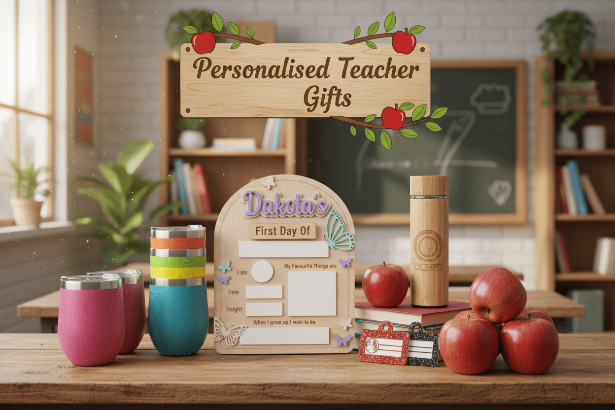 Personalised Teacher Gifts - Pixel Burn Custom Laser Creations