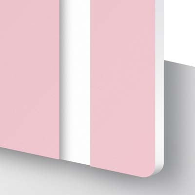 Pixel Burn DuoTone™ Blush Pink / White Engraving Laminate – 1.6mm - Pixel Burn Custom Laser Creations