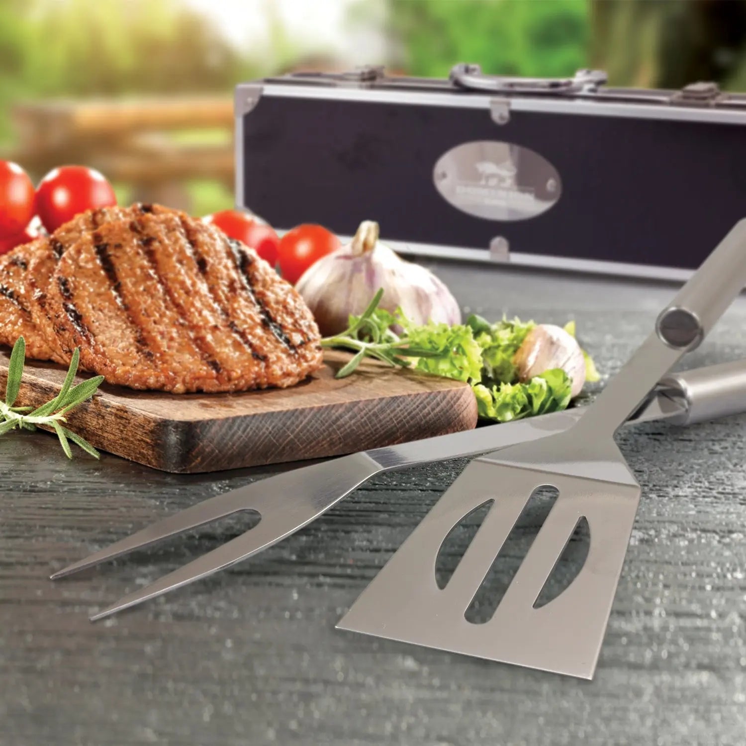 Personalised Luxmore BBQ Tool Set - Pixel Burn Custom Laser Creations