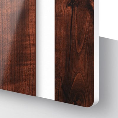 Pixel Burn DuoTone™ Cherrywood / White Engraving Laminate – 1.6mm - Pixel Burn Custom Laser Creations