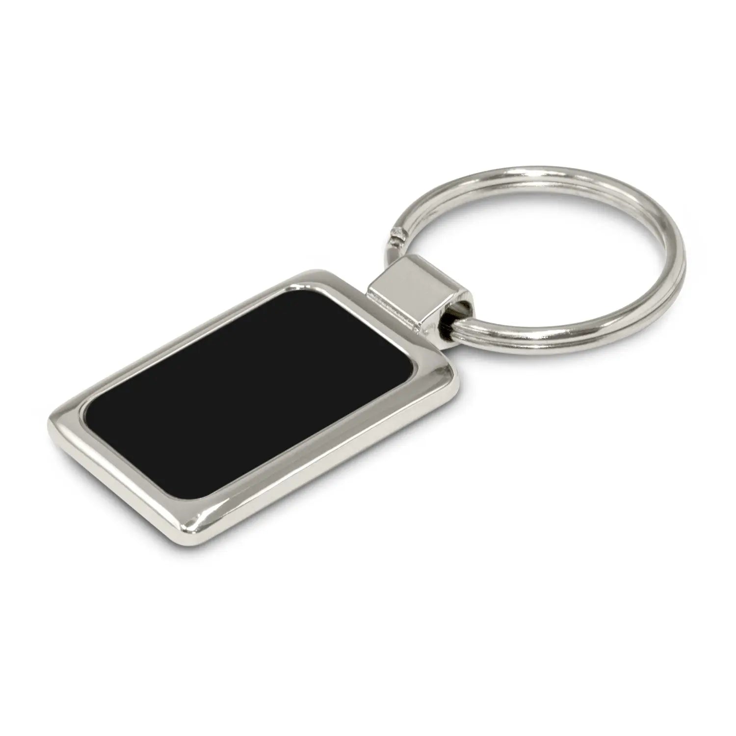 Metal Keyring Blank | Dual Finish Rectangle | Pixel Burn