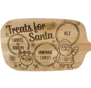 Personalised Treats For Santa Bamboo Christmas Board Pixel Burn Custom Laser Creations