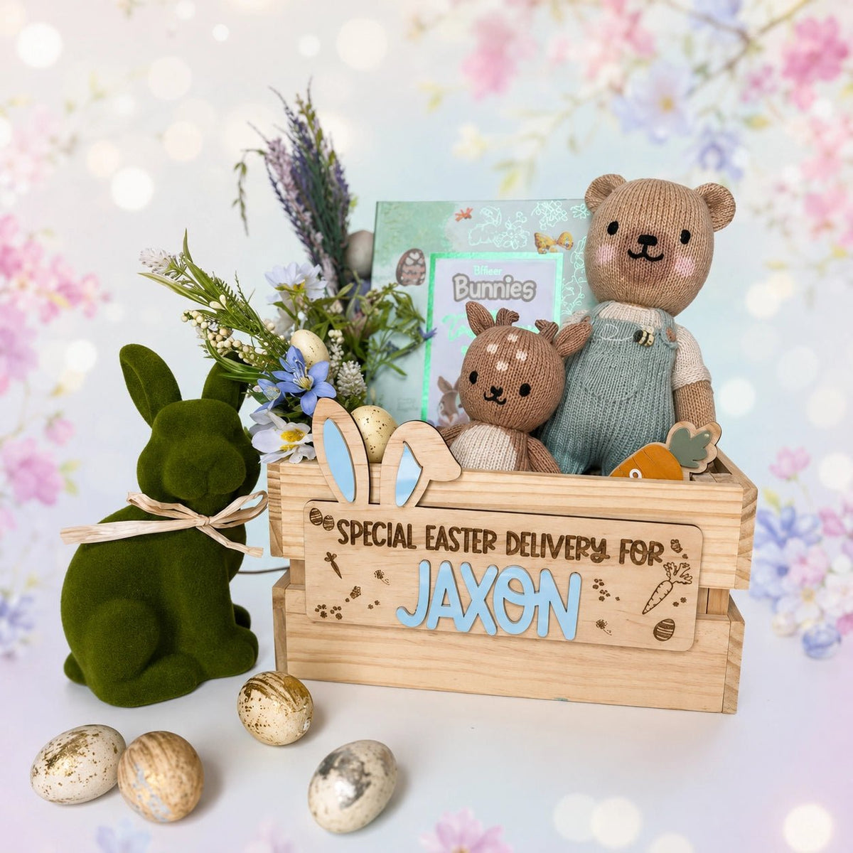 3D Personalised Easter Crate - Pixel Burn Custom Laser Creations