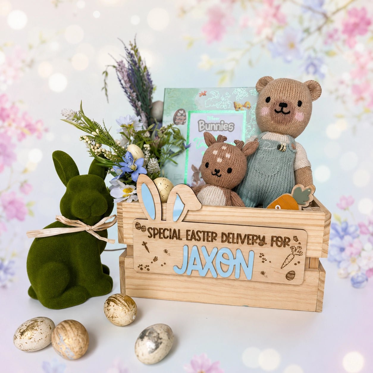 3D Personalised Easter Crate - Pixel Burn Custom Laser Creations