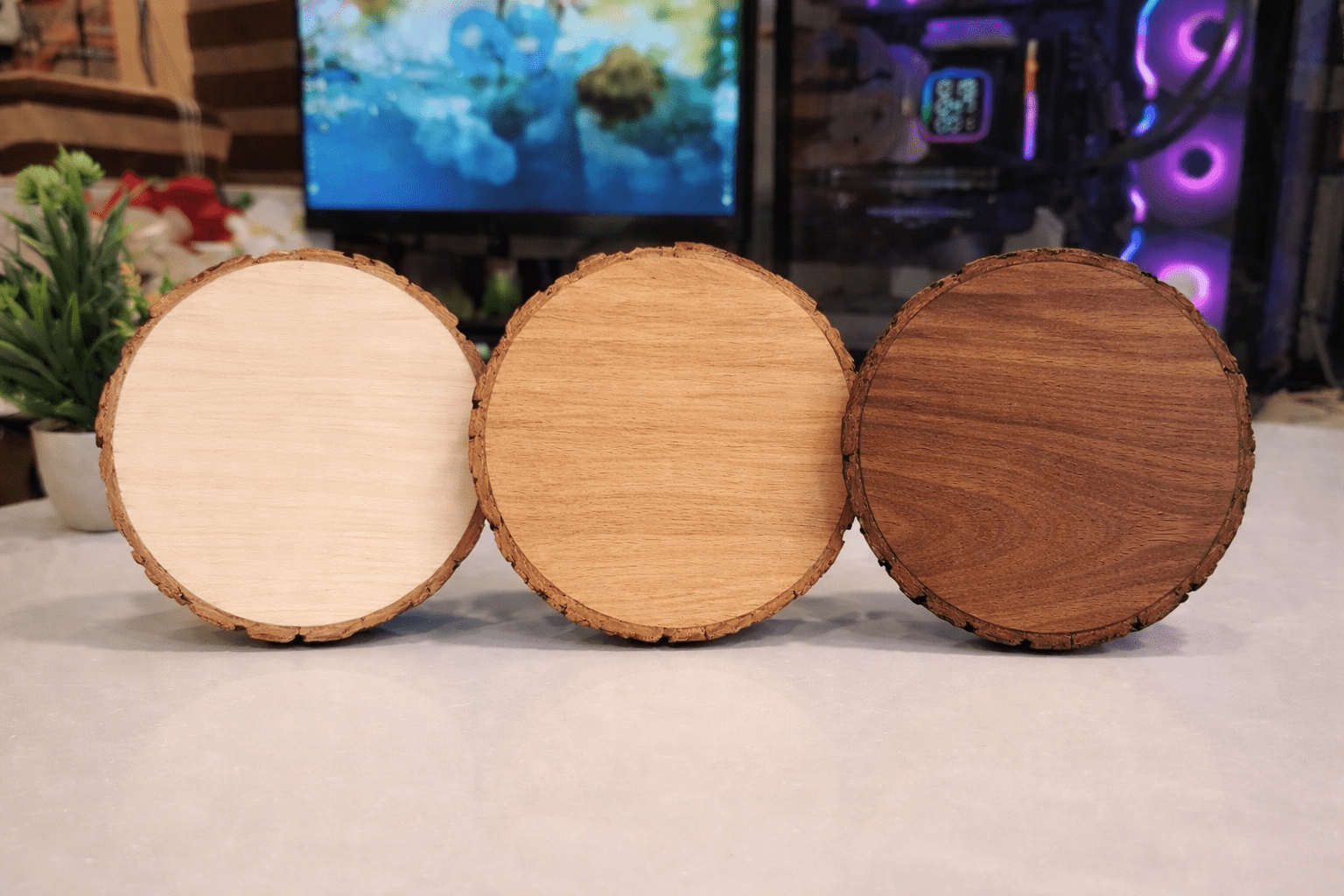 Personalised Wooden Photo Engraved Plaque with Stand - Pixel Burn Custom Laser Creations