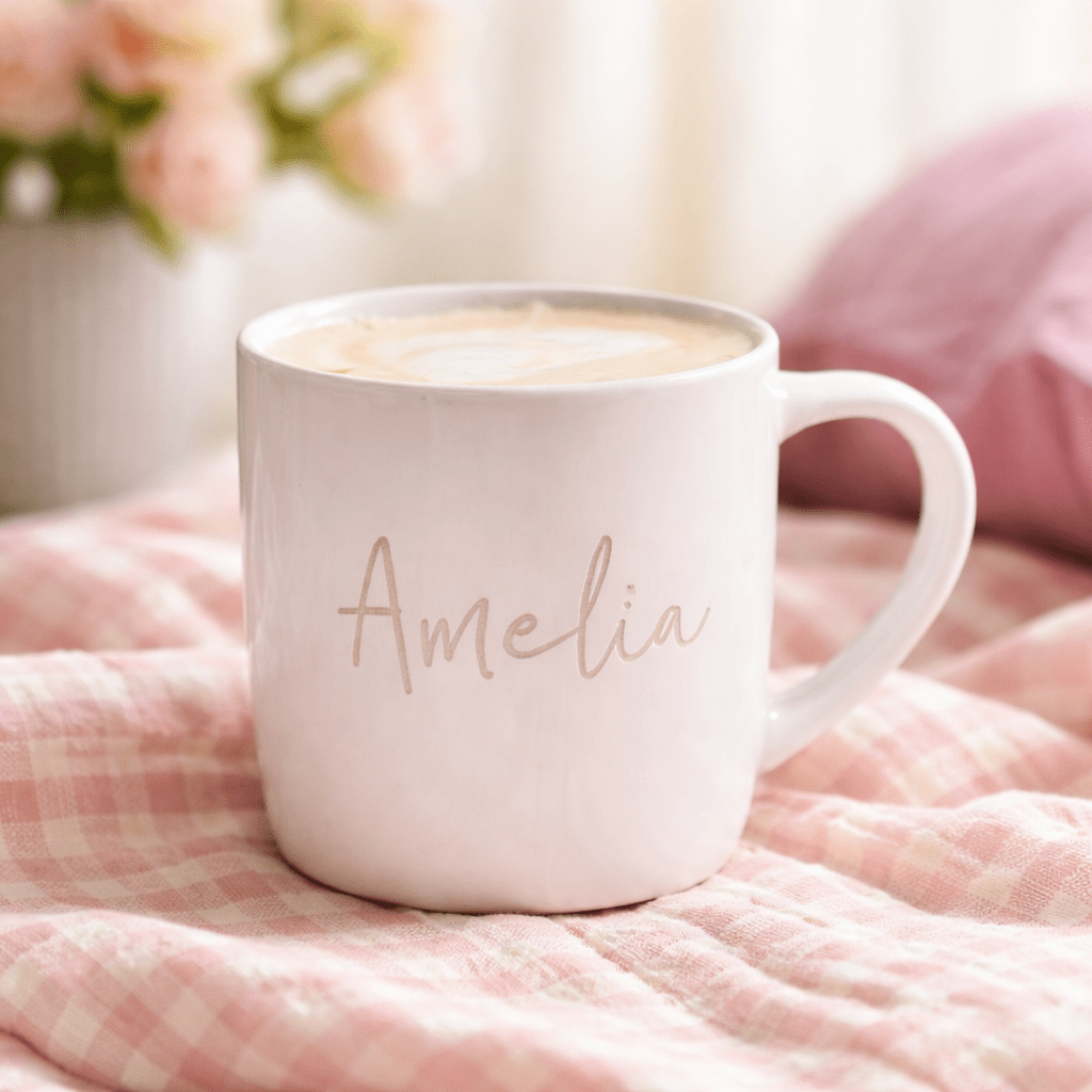 Personalised Engraved Ceramic Mug - Pixel Burn Custom Laser Creations