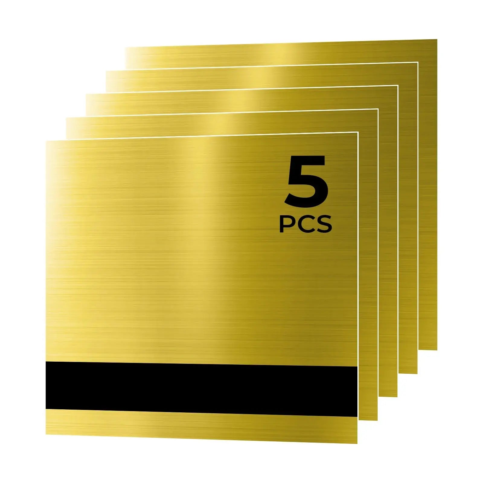 Two-Tone Sheet Gold to Black – 5 Pack Pixel Burn Laser Blanks