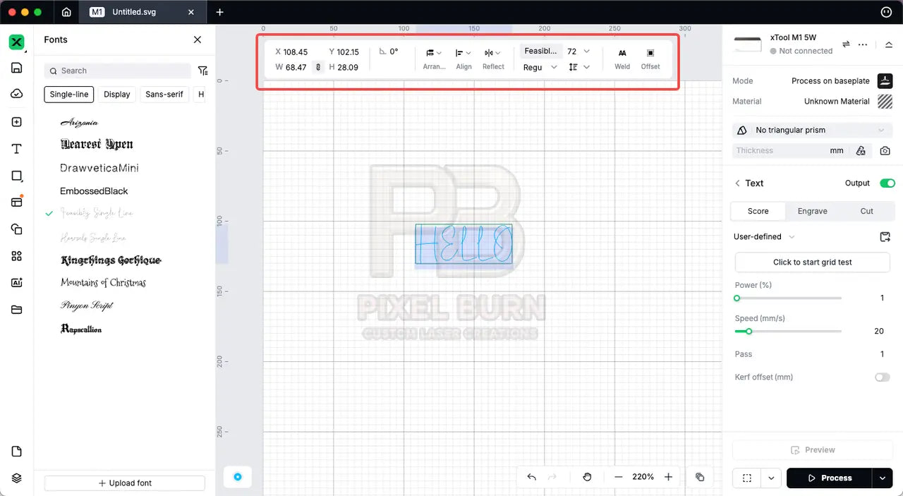 xTool Studio Windows Software Download - Pixel Burn Custom Laser Creations
