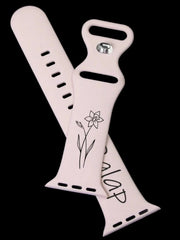 Personalised Laser Engraved Apple Watch Band Pixel Burn Laser Creations