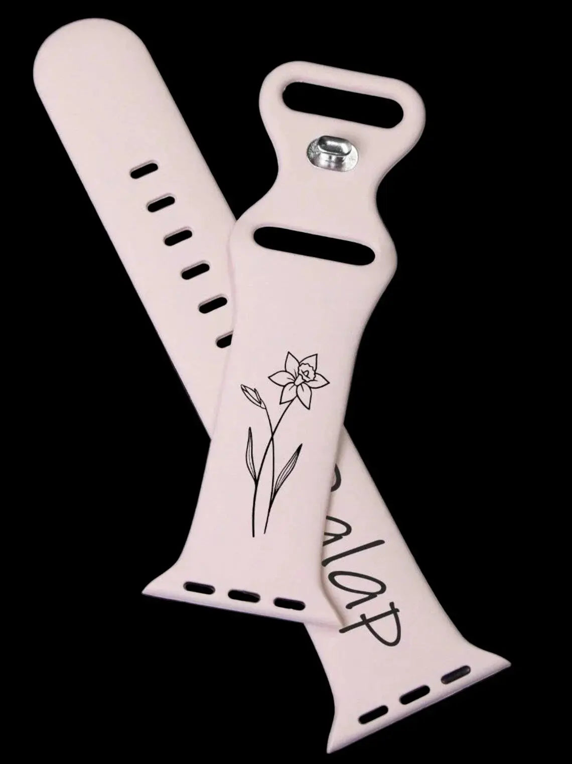 Personalised Laser Engraved Apple Watch Band Pixel Burn Laser Creations