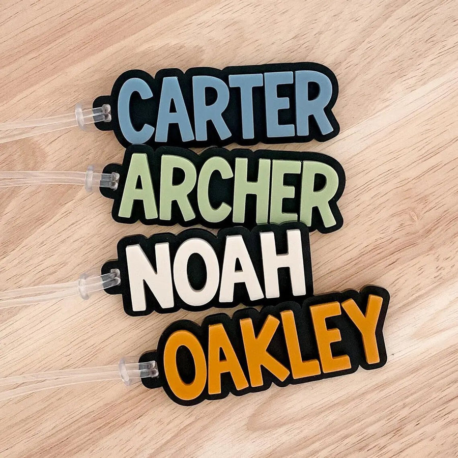 Personalised Backpack Name Tag - Pixel Burn Custom Laser Creations