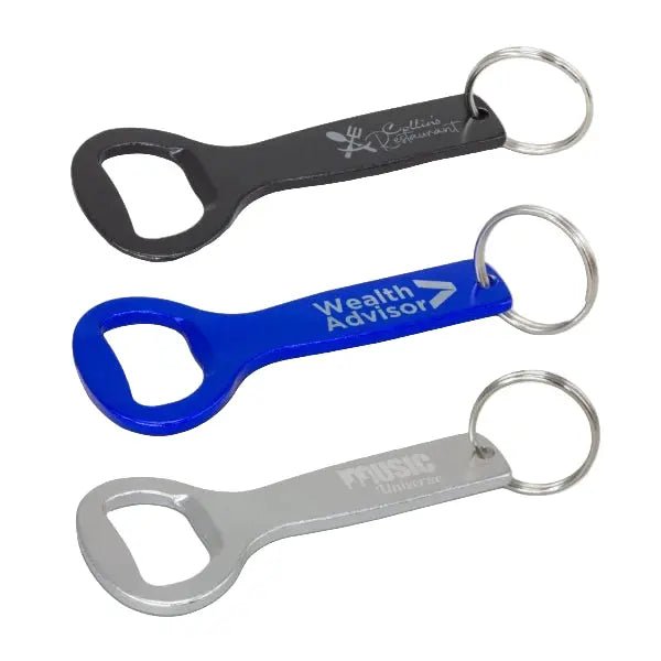 Engraved Aluminium Bottle Opener Keyring - Pixel Burn Custom Laser Creations