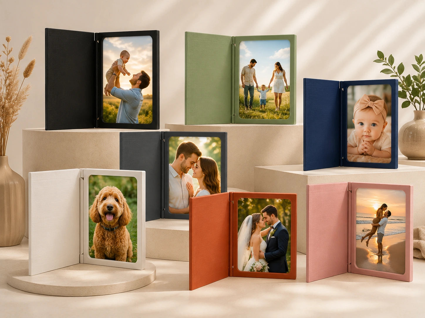 Personalised 3D Printed Book Style Photo Frame