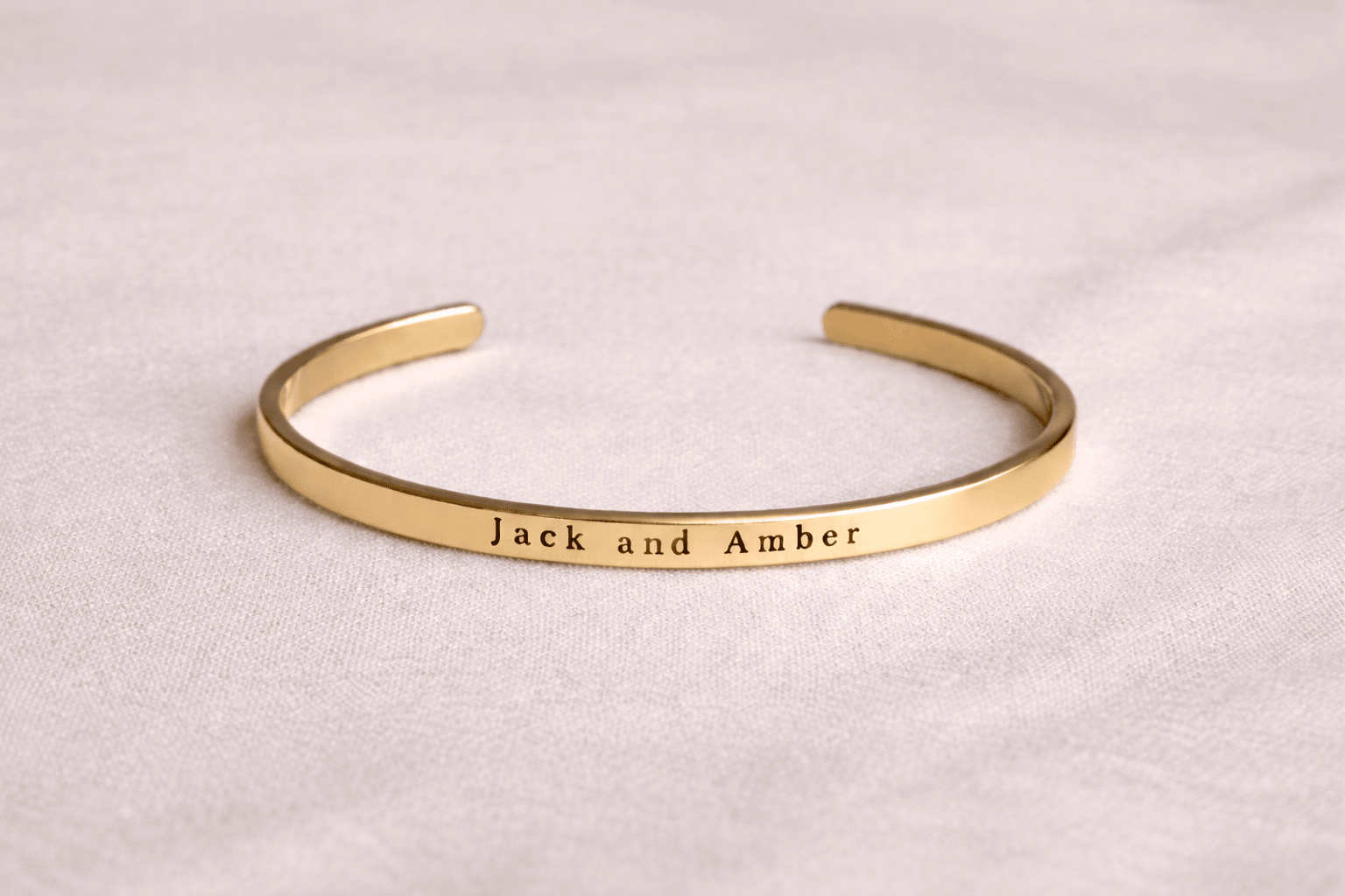 Personalised Engraved Cuff Bangle - Pixel Burn Custom Laser Creations
