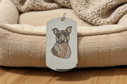 Colour Engraved Stainless Steel Pet Tag Pixel Burn Custom Laser Creations