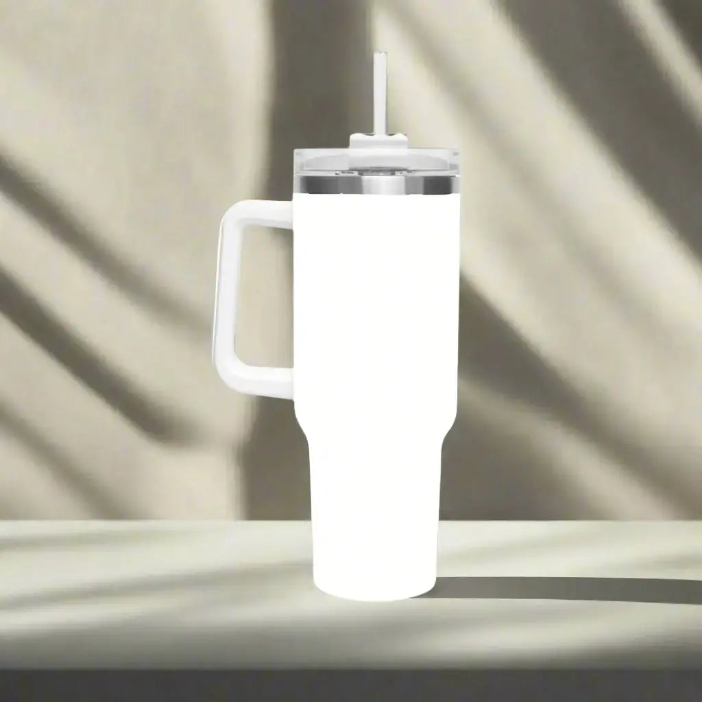 Custom Tumbler Laser Engraved Pixel Burn