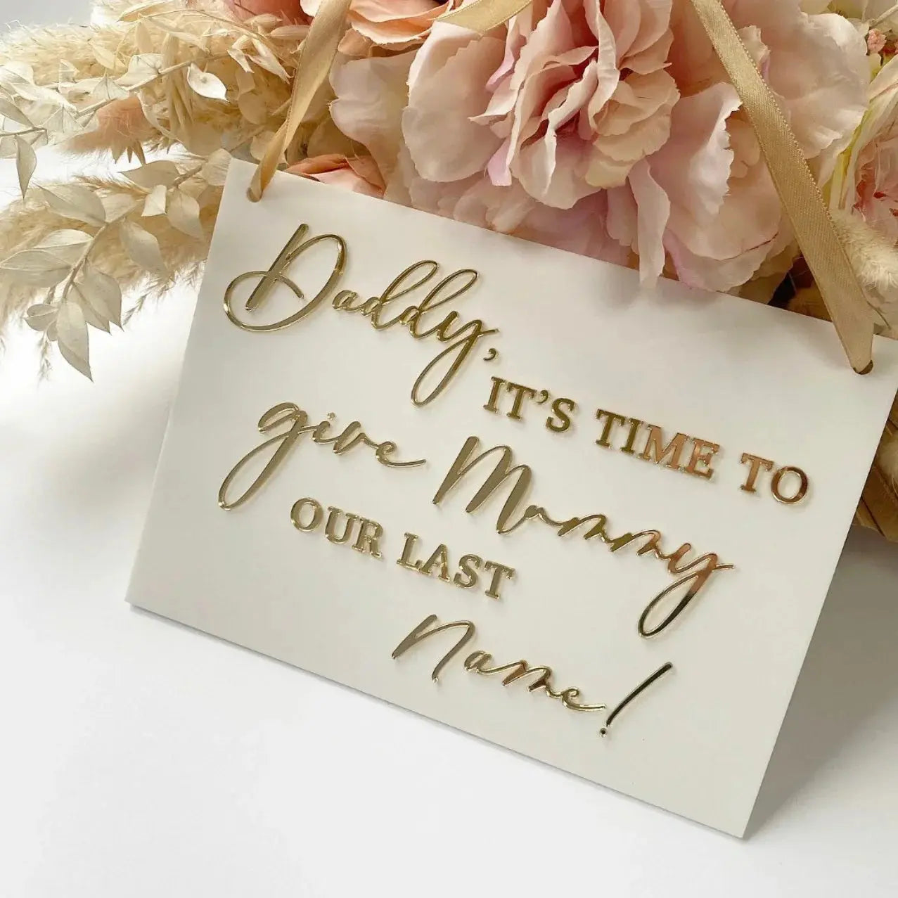 Custom Acrylic Proposal Sign Daddy Pixel Burn Custom Laser Creations