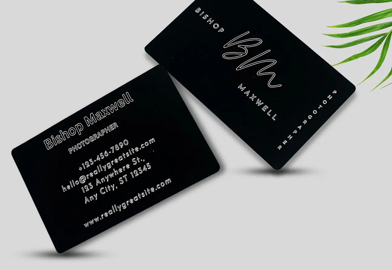 Personalised Metal Business Cards – Custom Laser Engraved Pixel Burn Laser Creations