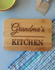 Personalised Engraved Bamboo Kitchen Board - Pixel Burn Custom Laser Creations
