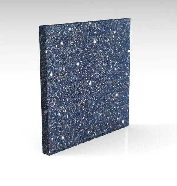 Blue Standard Glitter Acrylic Pixel Burn Laser Blanks