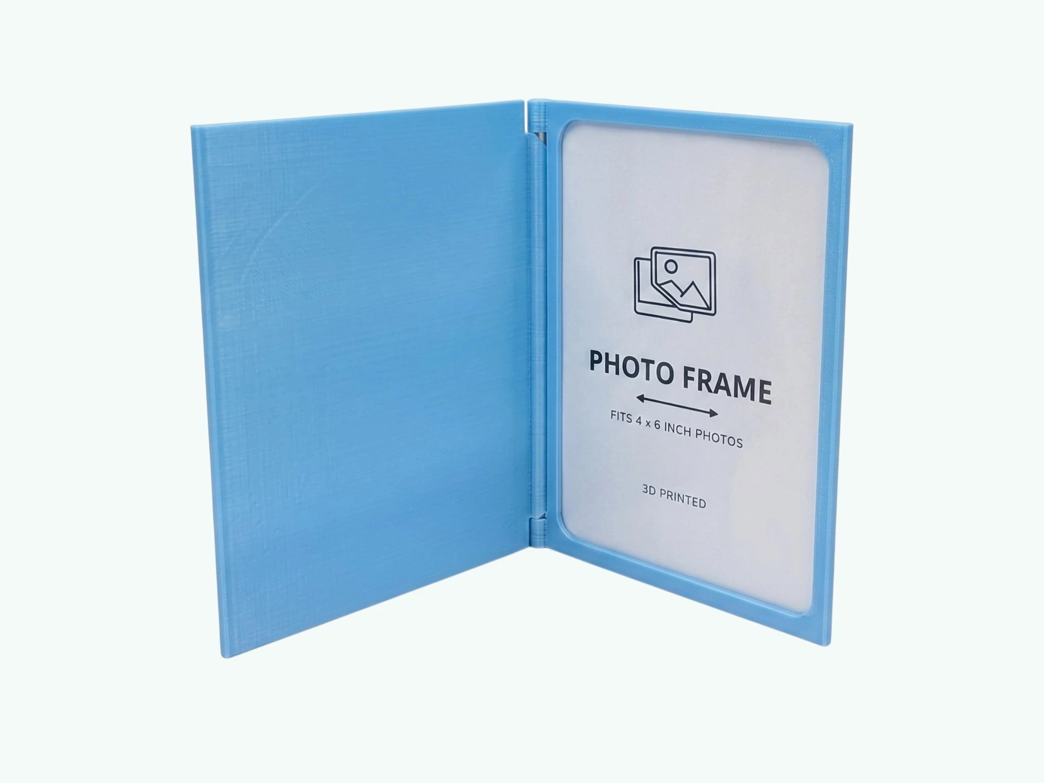 Personalised 3D Printed Book Style Photo Frame