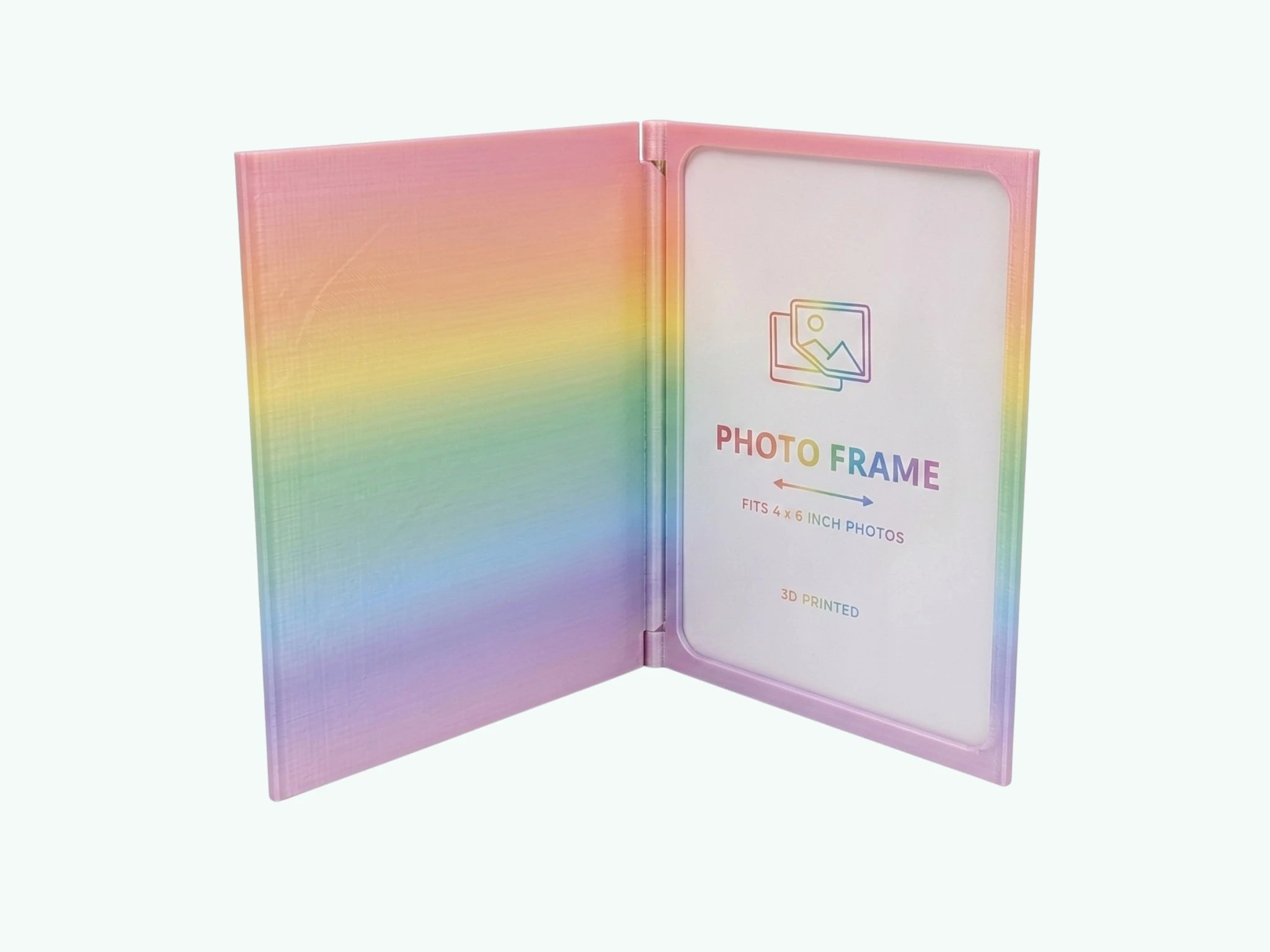 Personalised 3D Printed Book Style Photo Frame