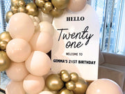 Personalised Event Welcome Sign - Pixel Burn Custom Laser Creations