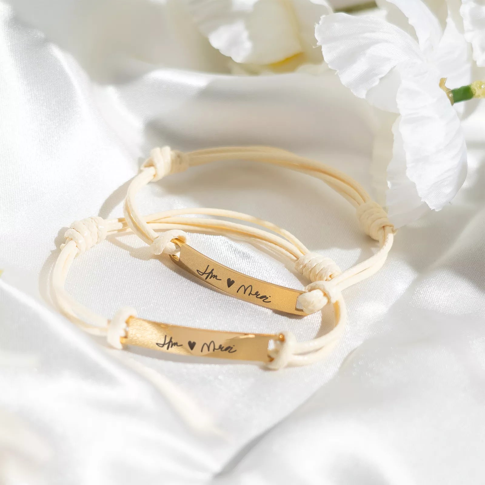 Personalised Bracelet With Tag Cord - Pixel Burn Custom Laser Creations