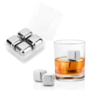 Personalised Whiskey Set Stainless Steel Ice Cubes - Pixel Burn Custom Laser Creations