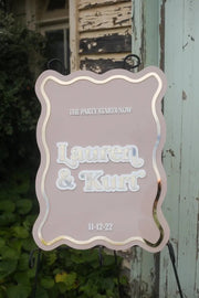 Personalised Wedding Welcome Sign - Pixel Burn Custom Laser Creations