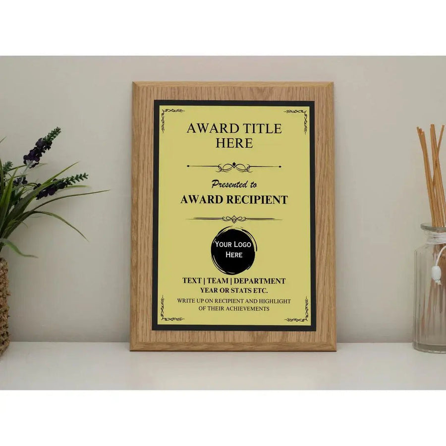 Personalised Engraved Award Plaque - Pixel Burn Custom Laser Creations