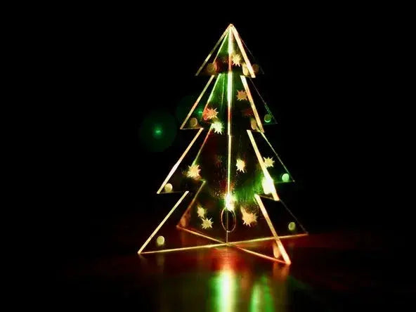 Acrylic Christmas tree kit Pixel Burn Custom Laser Creations