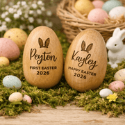 Personalised Wooden Easter Egg Keepsake - Pixel Burn Custom Laser Creations