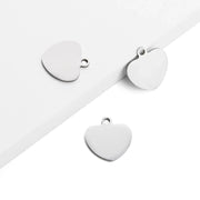 Stainless Steel Heart Keychain (10pcs) Pixel Burn Laser Blanks